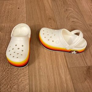 Disney Magic Kingdom platform Crocs women’s size 7